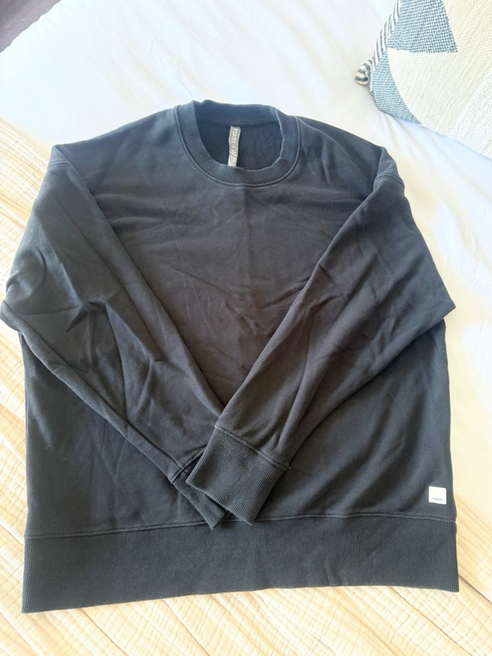 Vuori Sedona Weekender Crew - Black - Size M